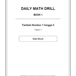 Muka hadapan Daily Math Drill BOOK 1 oleh Ening Collection