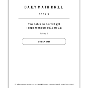 Muka hadapan Daily Math Drill BOOK 5 oleh Ening Collection