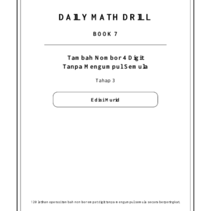 Muka hadapan Daily Math Drill BOOK 7 oleh Ening Collection